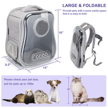 Lade das Bild in den Galerie-Viewer, Ownpets Cat Backpack Carrier, Fit Up to 15lb