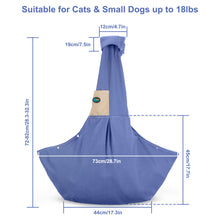 Cargar imagen en el visor de la galería, OWNPETS Small Pet Dog Sling Carrier, Fit Up to 11 lb