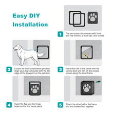 Carica l'immagine nel visualizzatore di Gallery, Ownpets Dog Screen Door 12"x14" Fits Large Dogs Up 80 lbs & Small Breeds