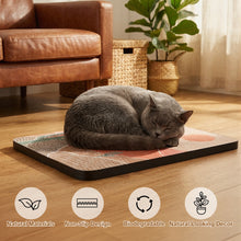 Carica l'immagine nel visualizzatore di Gallery, Ownpets Wall Mounted Cat Scratcher with Adhesive Strips, Cut Design, Red