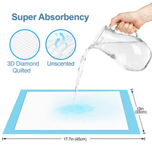 Cargar imagen en el visor de la galería, Ownpets Cat Pee Pads, S(17.7’’ x 13’’), Disposable Training Pads, 50 Counts