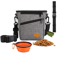 Load image into Gallery viewer, Ownpets Dog Training Pouch with Collapsible Bowl, Grey