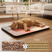 Carica l'immagine nel visualizzatore di Gallery, Ownpets Wall Mounted Cat Scratcher with Adhesive Strips, Cut Design, Red