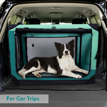 Load image into Gallery viewer, Ownpets 4 Doors Soft Portable Folding Dog Crate Dog Kennel, Green, L
