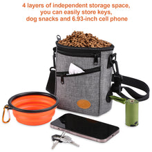 Load image into Gallery viewer, Ownpets Dog Training Pouch with Collapsible Bowl, Grey