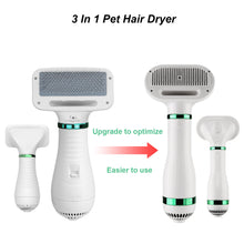 Cargar imagen en el visor de la galería, Ownpets 3 in 1 Pet Hair Dryer, Portable Dog Grooming Blower with Slicker Brush & Fast-Drying Towel