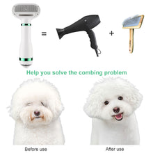 Cargar imagen en el visor de la galería, Ownpets 3 in 1 Pet Hair Dryer, Portable Dog Grooming Blower with Slicker Brush & Fast-Drying Towel