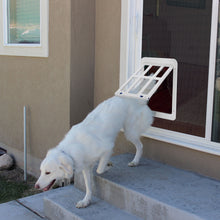 Load image into Gallery viewer, 211 Ownpets Large Lockable Pet Door for Screen door, 11x13, White