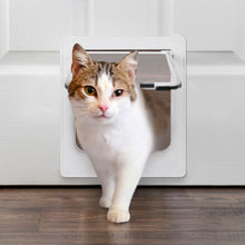 Load image into Gallery viewer, 238 Ownpets Interior Cat Door with Rotary Lock Magnetic, for Up to 20 lbs Cats &amp; Dogs, White
