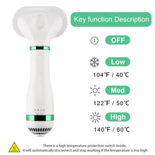 Cargar imagen en el visor de la galería, Ownpets 3 in 1 Pet Hair Dryer, Portable Dog Grooming Blower with Slicker Brush & Fast-Drying Towel