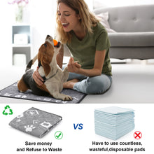 Load image into Gallery viewer, Ownpets Large Reusable Dog Pads, Dog Crate Pads, 17.8”x23.6”