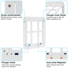 Load image into Gallery viewer, 211 Ownpets Large Lockable Pet Door for Screen door, 11x13, White