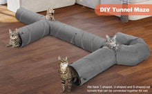 Cargar imagen en el visor de la galería, Ownpets Large 3-Way Cat Tunnel, T Shape