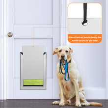 Cargar imagen en el visor de la galería, 087 Ownpets Large Aluminum Metal Pet Door with Magnetic Flap, 11.6 x 16.8