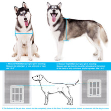 Load image into Gallery viewer, 211 Ownpets Large Lockable Pet Door for Screen door, 11x13, White