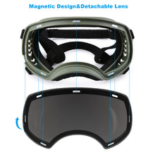 Load image into Gallery viewer, 214 Ownpets Magnetic Design Dog Goggles Dog Sunglasses, for Medium and Large Dogs, Green
