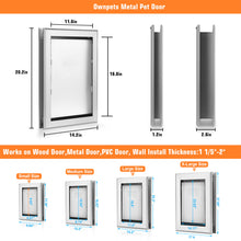 Load image into Gallery viewer, 087 Ownpets Small Aluminum Metal Pet Door with Magnetic Flap, 6.6 x 9.53