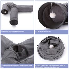 Load image into Gallery viewer, Ownpets Large 3-Way Cat Tunnel, U Shape