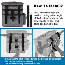 Charger l'image dans la galerie, Ownpets Chien Vélo Panier Sac Pet Carrier, Bandoulière Réglable Portable Respirant Vélo Guidon Panier pour Chiens et Chats
