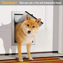Carica l'immagine nel visualizzatore di Gallery, 087 Ownpets Medium Aluminum Metal Pet Door with Magnetic Flap, 8.74 x 12.52