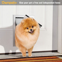 Load image into Gallery viewer, 087 Ownpets Small Aluminum Metal Pet Door with Magnetic Flap, 6.6 x 9.53