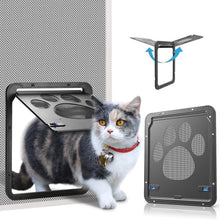 Load image into Gallery viewer, 075 Ownpets Lockable Pet Door for Screen door ( Small ) with Magnetic Flap &amp; Lock, 8x10x0.4
