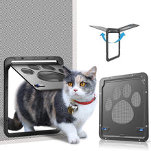 Load image into Gallery viewer, 075 Ownpets Lockable Pet Door for Screen door ( Small ) with Magnetic Flap & Lock, 8x10x0.4