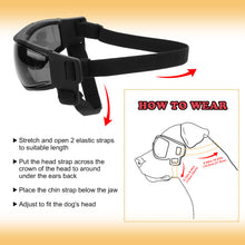 Charger l'image dans la galerie, Ownpets Dog Goggles Lunettes de soleil pour chien pour petits et moyens chiens Noir
