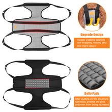 Charger l'image dans la galerie, Hamac de toilettage pour animaux de compagnie Ownpets, hamac de toilettage pour chien respirant avec mousquetons, harnais de toilettage pour animaux de compagnie pour le toilettage, la coupe des ongles et plus encore (S)
