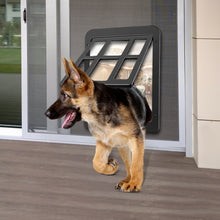 Load image into Gallery viewer, 211 Ownpets Large Lockable Pet Door for Screen door, 11x13, Black