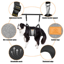 Charger l'image dans la galerie, Hamac de toilettage pour animaux de compagnie Ownpets, hamac de toilettage pour chien respirant avec mousquetons, harnais de toilettage pour animaux de compagnie pour le toilettage, la coupe des ongles et plus encore (M)