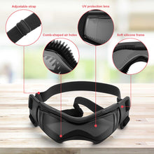 Charger l'image dans la galerie, Ownpets Dog Goggles Lunettes de soleil pour chien pour petits et moyens chiens Noir