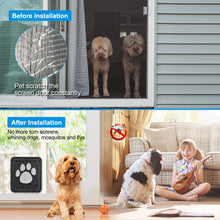 Load image into Gallery viewer, 041 Ownpets Lockable Pet Door for Screen door ( Large ) with Magnetic Flap & Lock, 12x14x0.4