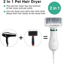 Charger l'image dans la galerie, Ownpets Sèche-cheveux 2 en 1 pour animaux de compagnie, souffleur de toilettage portable pour chiens et chats