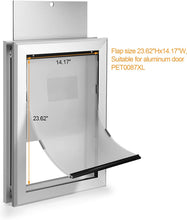 Load image into Gallery viewer, 087 Ownpets Replacement Dog Door Flap Compatible with Aluminum Doggie Door,Energy Efficient,Durable Pet Door Flap,Measures 14.17"x 23.62"(X-Large)