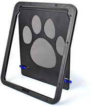 Load image into Gallery viewer, 075 Ownpets Lockable Pet Door for Screen door ( Small ) with Magnetic Flap & Lock, 8x10x0.4