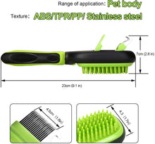 Carica l'immagine nel visualizzatore di Gallery, Ownpets 5 in 1 Pet Brush Set, Pet Grooming Shedding Massage Combs for Long Short Hair Dogs & Cats, Removes Undercoat, Dander, Dirt & Improves Circulation