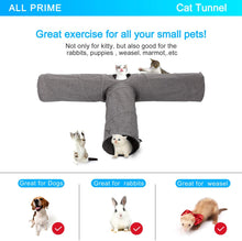 Cargar imagen en el visor de la galería, Ownpets Large 3-Way Cat Tunnel, T Shape