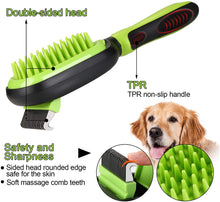 Carica l'immagine nel visualizzatore di Gallery, Ownpets 5 in 1 Pet Brush Set, Pet Grooming Shedding Massage Combs for Long Short Hair Dogs & Cats, Removes Undercoat, Dander, Dirt & Improves Circulation