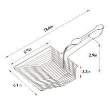 Charger l'image dans la galerie, Pelle à litière pour chat en acier inoxydable Ownpets (couleur : argent)