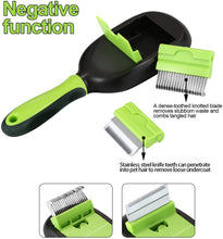 Carica l'immagine nel visualizzatore di Gallery, Ownpets 5 in 1 Pet Brush Set, Pet Grooming Shedding Massage Combs for Long Short Hair Dogs & Cats, Removes Undercoat, Dander, Dirt & Improves Circulation