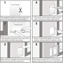 Cargar imagen en el visor de la galería, 087 Ownpets Large Aluminum Metal Pet Door with Magnetic Flap, 11.6 x 16.8
