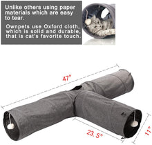 Cargar imagen en el visor de la galería, Ownpets Large 3-Way Cat Tunnel, T Shape