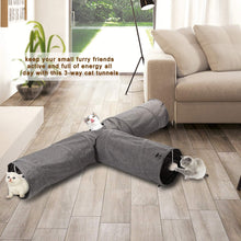 Cargar imagen en el visor de la galería, Ownpets Large 3-Way Cat Tunnel, T Shape