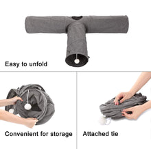 Cargar imagen en el visor de la galería, Ownpets Large 3-Way Cat Tunnel, T Shape