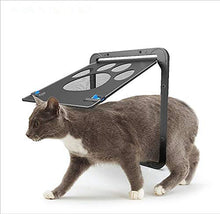 Load image into Gallery viewer, 075 Ownpets Lockable Pet Door for Screen door ( Small ) with Magnetic Flap & Lock, 8x10x0.4