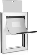 Carica l'immagine nel visualizzatore di Gallery, 087 Ownpets Medium Aluminum Metal Pet Door with Magnetic Flap, 8.74 x 12.52