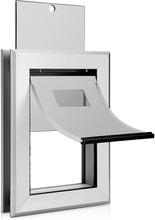 Load image into Gallery viewer, 087 Ownpets Small Aluminum Metal Pet Door with Magnetic Flap, 6.6 x 9.53