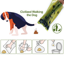 Charger l'image dans la galerie, Ownpets Sacs à crottes pour chien (22,9 x 33 cm) Sacs à crottes pour animaux domestiques étanches et biodégradables pour les promenades quotidiennes des chiens – 10 rouleaux (150 sacs) avec distributeur de sacs à crottes