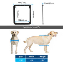 Load image into Gallery viewer, 041 Ownpets Lockable Pet Door for Screen door ( Large ) with Magnetic Flap &amp; Lock, 12x14x0.4
